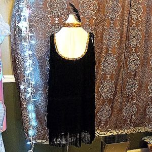 1940's style flapper costume with headband